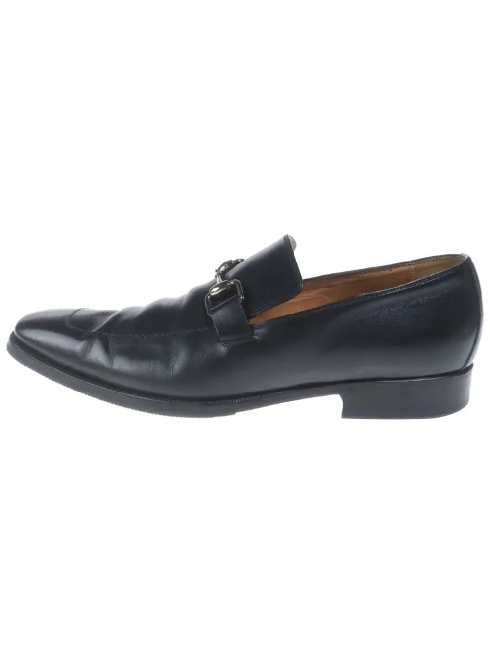 Gucci Horsebit Leather Low Cut Shoes Loafers Black
